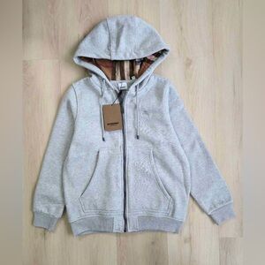 Grey Burberry Zip-up New (No Tag) Large